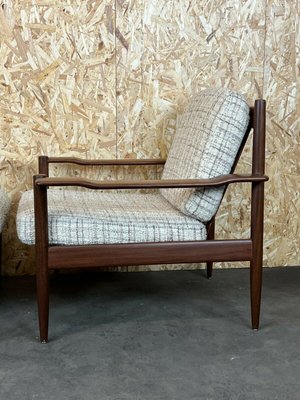 Danish Modern Design Teak Armchair Easy Chair Lounge Chair, 1970s, Set of 2-EJL-1153312