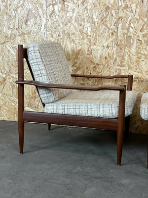 Danish Modern Design Teak Armchair Easy Chair Lounge Chair, 1970s, Set of 2-EJL-1153312