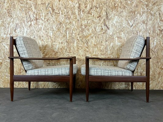 Danish Modern Design Teak Armchair Easy Chair Lounge Chair, 1970s, Set of 2-EJL-1153312