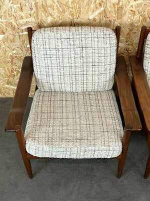 Danish Modern Design Teak Armchair Easy Chair Lounge Chair, 1970s, Set of 2-EJL-1153312