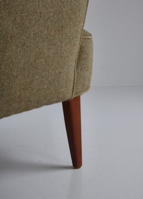 Danish Modern Easy Chair in Beech and Wool Upholstery by White & Mølgaard, 1950s-WRF-1142941