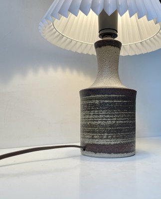 Danish Modern Glazed Stoneware Table Lamp from Axella Stoneware, 1970s-LCR-1739069