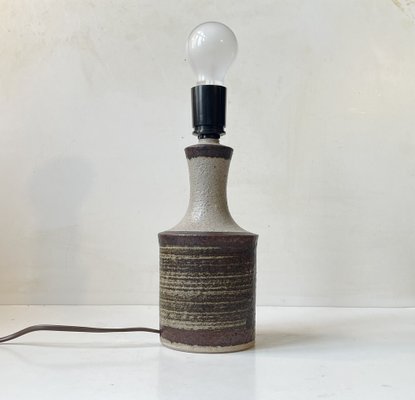 Danish Modern Glazed Stoneware Table Lamp from Axella Stoneware, 1970s-LCR-1739069