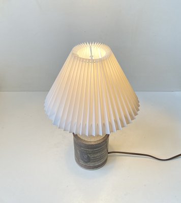 Danish Modern Glazed Stoneware Table Lamp from Axella Stoneware, 1970s-LCR-1739069