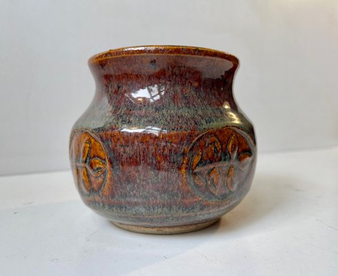 Danish Modern Glazed Stoneware Vase by Christian Ulrik Bertelsen, 1970s-LCR-1342001