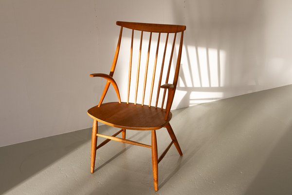 Danish Modern IW2 Armchair in Oak by Niels Eilersen for Illum Wikkelsø, 1960s-WIX-1801447