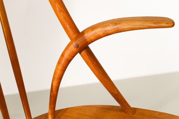 Danish Modern IW2 Armchair in Oak by Niels Eilersen for Illum Wikkelsø, 1960s-WIX-1801447