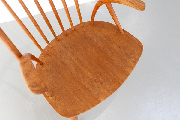 Danish Modern IW2 Armchair in Oak by Niels Eilersen for Illum Wikkelsø, 1960s-WIX-1801447