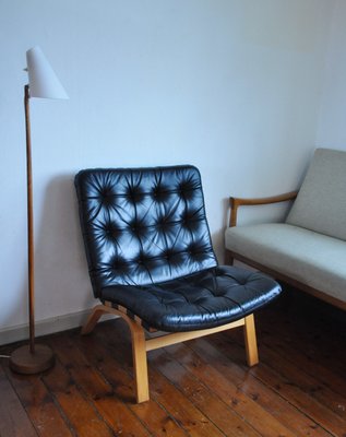 Danish Modern Leather Lounge Chair from Farstrup Møbler, 1970s-HPQ-1374309