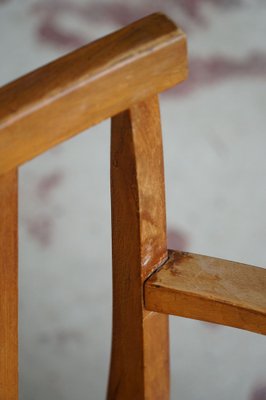 Danish Modern Lounge Chair in Beech and Papercord in the Style of Frits Schlegel, 1930s-MXF-1047935