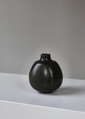 Danish Modern Model 167 Vase in Stoneware by Eva Stæhr-Nielsen for Saxbo, 1954-WRF-1800779