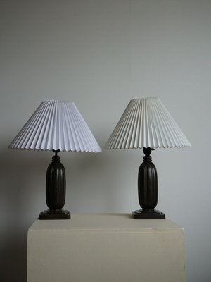 Danish Modern Model 1859 Table Lamps from Just Andersen, 1930s, Set of 2-XTS-1887870