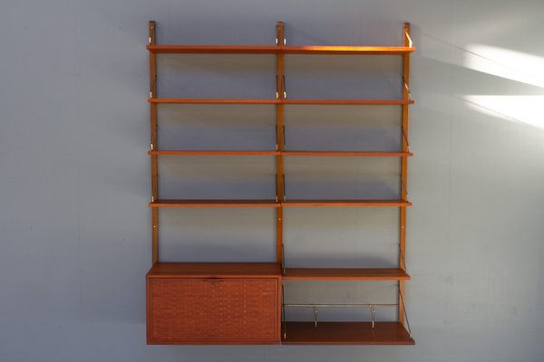 Danish Modern Modular Teak Wall Unit by Poul Cadovius for Cado, 1950s-WIX-1521149