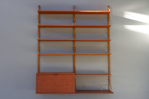 Danish Modern Modular Teak Wall Unit by Poul Cadovius for Cado, 1950s-WIX-1521149