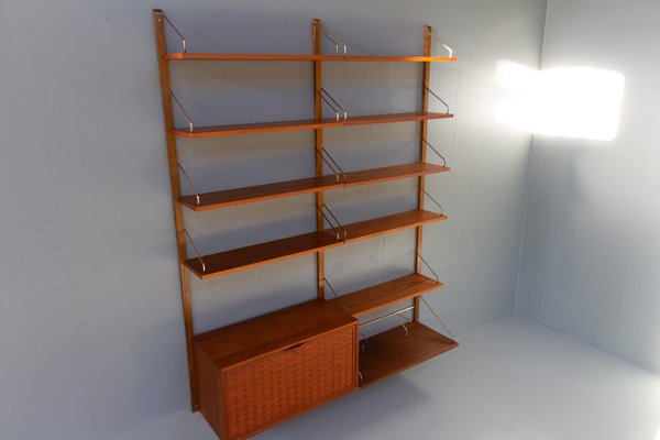 Danish Modern Modular Teak Wall Unit by Poul Cadovius for Cado, 1950s-WIX-1521149