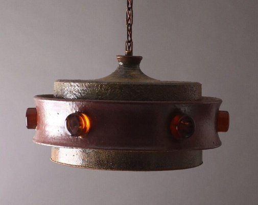 Danish Modern Pendant Light in Ceramic by Jette Helleroe, 1960s-ESB-1376690