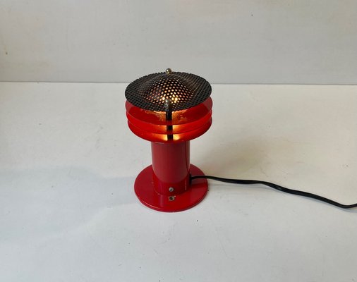 Danish Modern Red Wall Sconce from Abo Metalkunst, 1970s-LCR-1343827