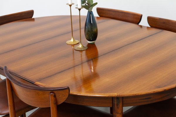 Danish Modern Rosewood Dining Room Set by Skovby, 1960s, Set of 7-WIX-1818307