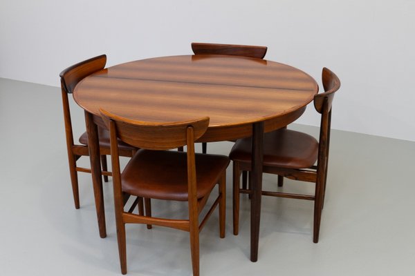 Danish Modern Rosewood Dining Room Set by Skovby, 1960s, Set of 7-WIX-1818307