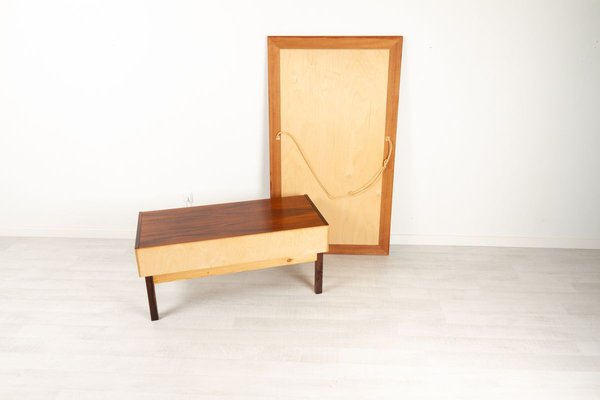 Danish Modern Rosewood Dresser & Mirror Set, 1960s, Set of 2-WIX-902486