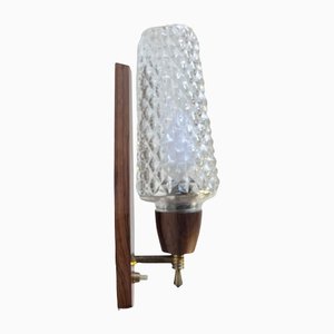 Danish Modern Rosewood & Glass Wall Sconce by Svend Mejlstrøm, 1960s-LCR-1395941