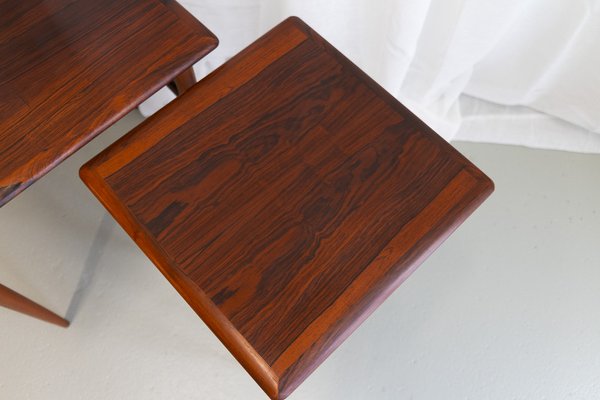 Danish Modern Rosewood Nesting Tables, 1960s, Set of 3-WIX-1776369