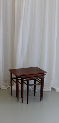 Danish Modern Rosewood Nesting Tables, 1960s, Set of 3-WIX-1776369