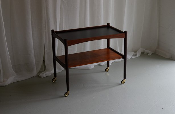 Danish Modern Rosewood Serving Trolley, 1960s-WIX-1700376