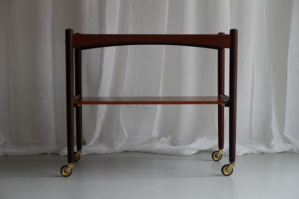 Danish Modern Rosewood Serving Trolley, 1960s-WIX-1700376