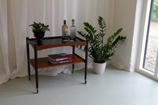 Danish Modern Rosewood Serving Trolley, 1960s-WIX-1700376