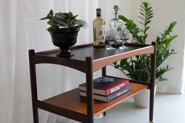 Danish Modern Rosewood Serving Trolley, 1960s-WIX-1700376