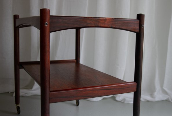 Danish Modern Rosewood Serving Trolley, 1960s-WIX-1700376