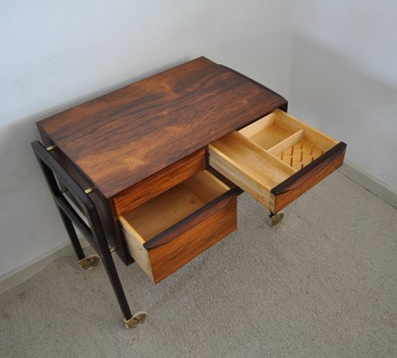 Danish Modern Rosewood Sewing Table, 1960s-HPQ-1179438