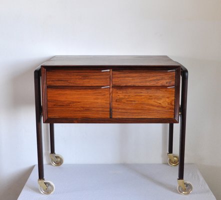 Danish Modern Rosewood Sewing Table, 1960s-HPQ-1179438