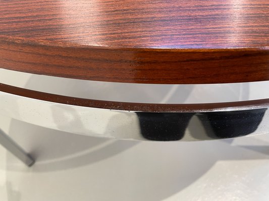 Danish Modern Round Rosewood and Marble Coffee Table from Bendixen Design, 1970s-WIX-1745435