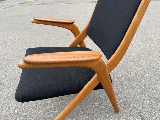 Danish Modern Scissor Lounge Chair in Teak & Beech, 1960s-MXB-1764164