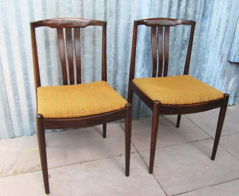 Danish Modern Slat Back Dining Chairs in Rosewood, Set of 2-EA-1255474