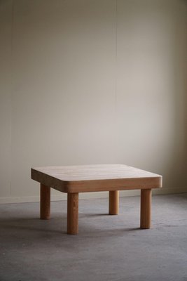 Danish Modern Square Coffee Table in Pine with Chunky Legs attributed to Rainer Daumiller, 1950s-MXF-1746771