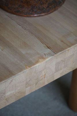 Danish Modern Square Coffee Table in Pine with Chunky Legs attributed to Rainer Daumiller, 1950s-MXF-1746771