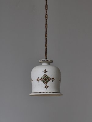 Danish Modern Stoneware Pendant Lamp attributed to Still Keramik, 1960s-WRF-1817072