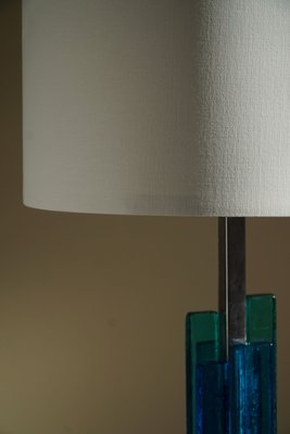 Danish Modern Table Lamp in Metal & Glass by Svend Aage Holm Sørensen, 1960s-MXF-1225535