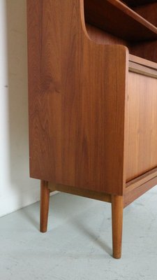 Danish Modern Teak Bookcase attributed to Johannes Sorth for Bornholm Møbelfabrik, 1960s-DT-2026129