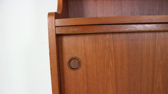 Danish Modern Teak Bookcase attributed to Johannes Sorth for Bornholm Møbelfabrik, 1960s-DT-2026129