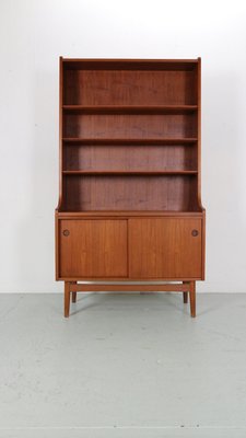 Danish Modern Teak Bookcase attributed to Johannes Sorth for Bornholm Møbelfabrik, 1960s-DT-2026129