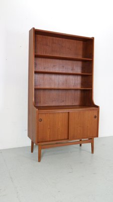 Danish Modern Teak Bookcase attributed to Johannes Sorth for Bornholm Møbelfabrik, 1960s-DT-2026129