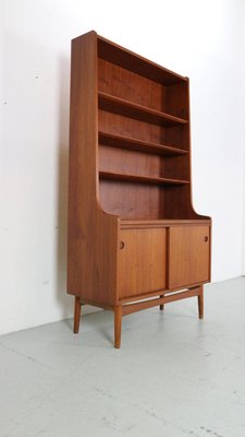 Danish Modern Teak Bookcase attributed to Johannes Sorth for Bornholm Møbelfabrik, 1960s-DT-2026129