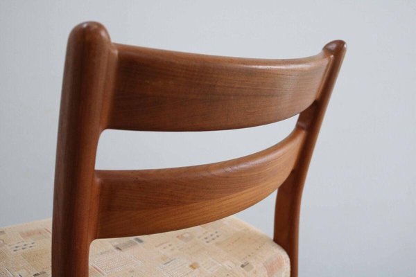 Danish Modern Teak Dining Chairs from EMC Møbler, 1970s, Set of 4-FJP-1720284