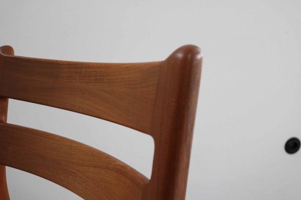 Danish Modern Teak Dining Chairs from EMC Møbler, 1970s, Set of 4-FJP-1720284