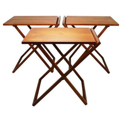 Danish Modern Teak Folding Table by Illum Wikkelso for Silkeborg, Denmark, 1960s-MWV-1762694