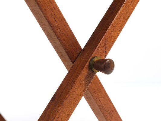 Danish Modern Teak Folding Table by Illum Wikkelso for Silkeborg, Denmark, 1960s-MWV-1762694